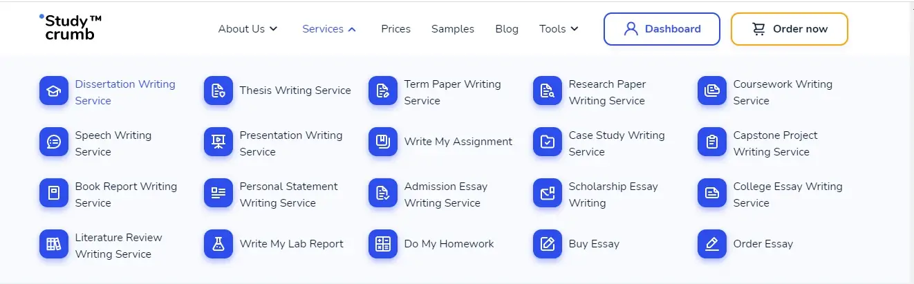 StudyCrumb services